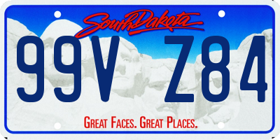 SD license plate 99VZ84