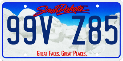SD license plate 99VZ85