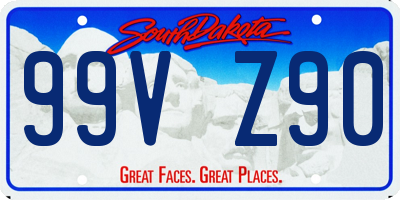 SD license plate 99VZ90