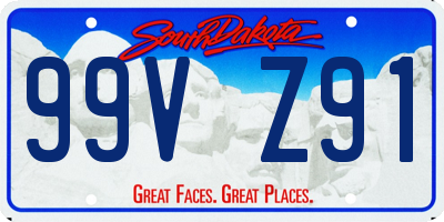 SD license plate 99VZ91