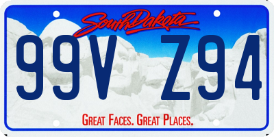 SD license plate 99VZ94