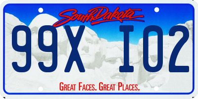 SD license plate 99XI02