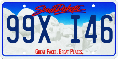 SD license plate 99XI46
