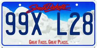SD license plate 99XL28