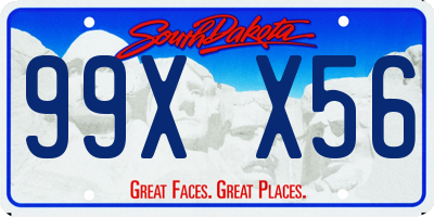 SD license plate 99XX56