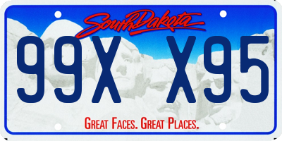 SD license plate 99XX95