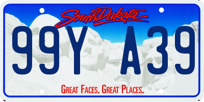 SD license plate 99YA39