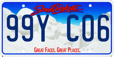 SD license plate 99YC06