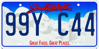 SD license plate 99YC44