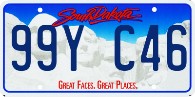 SD license plate 99YC46