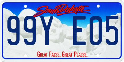 SD license plate 99YE05