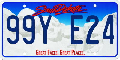 SD license plate 99YE24
