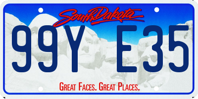 SD license plate 99YE35