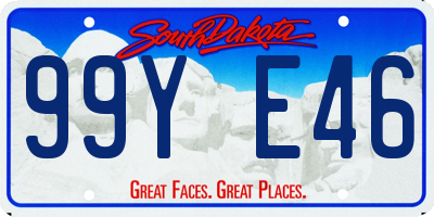 SD license plate 99YE46