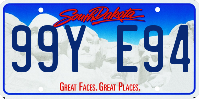 SD license plate 99YE94