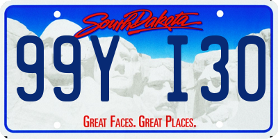 SD license plate 99YI30