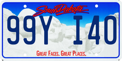 SD license plate 99YI40