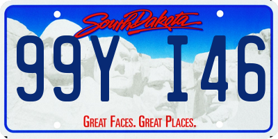 SD license plate 99YI46