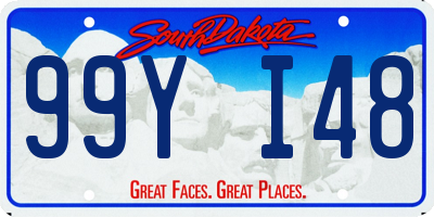 SD license plate 99YI48