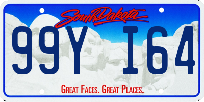 SD license plate 99YI64