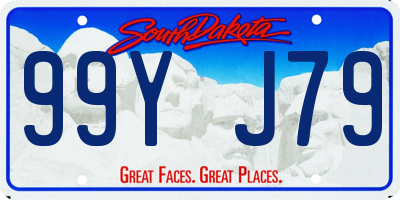 SD license plate 99YJ79