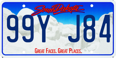 SD license plate 99YJ84