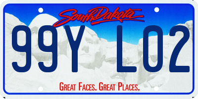 SD license plate 99YL02