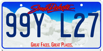 SD license plate 99YL27