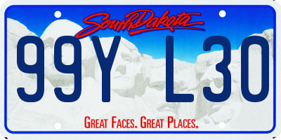 SD license plate 99YL30