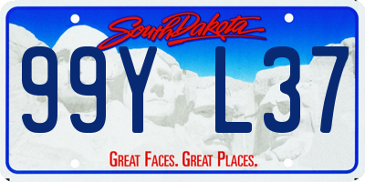 SD license plate 99YL37