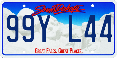 SD license plate 99YL44