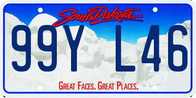 SD license plate 99YL46