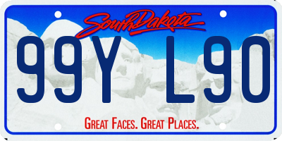 SD license plate 99YL90