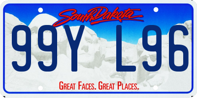 SD license plate 99YL96
