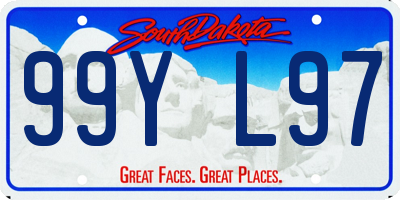 SD license plate 99YL97