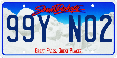 SD license plate 99YN02