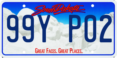 SD license plate 99YP02