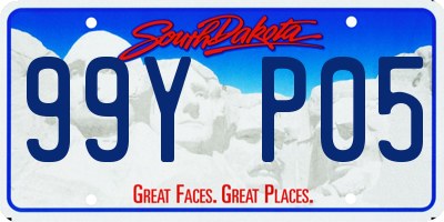 SD license plate 99YP05