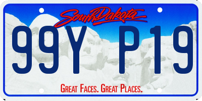 SD license plate 99YP19