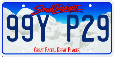 SD license plate 99YP29