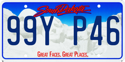 SD license plate 99YP46