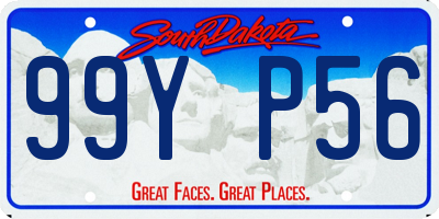 SD license plate 99YP56