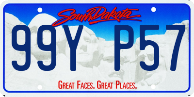 SD license plate 99YP57