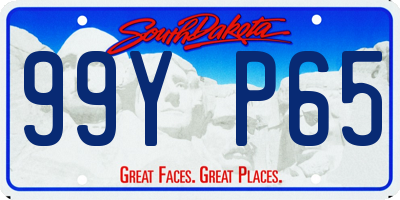 SD license plate 99YP65