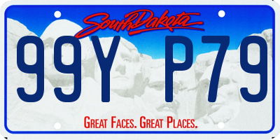 SD license plate 99YP79