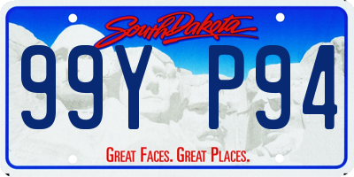 SD license plate 99YP94
