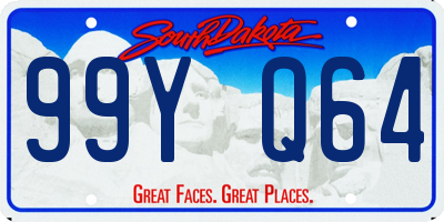 SD license plate 99YQ64