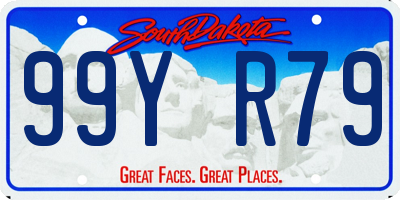 SD license plate 99YR79