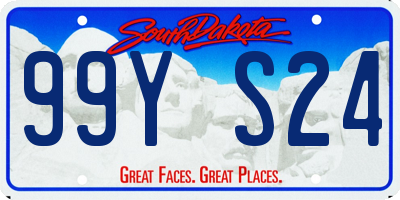 SD license plate 99YS24