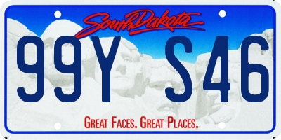 SD license plate 99YS46